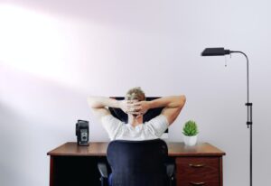 A man trying to make a decision.